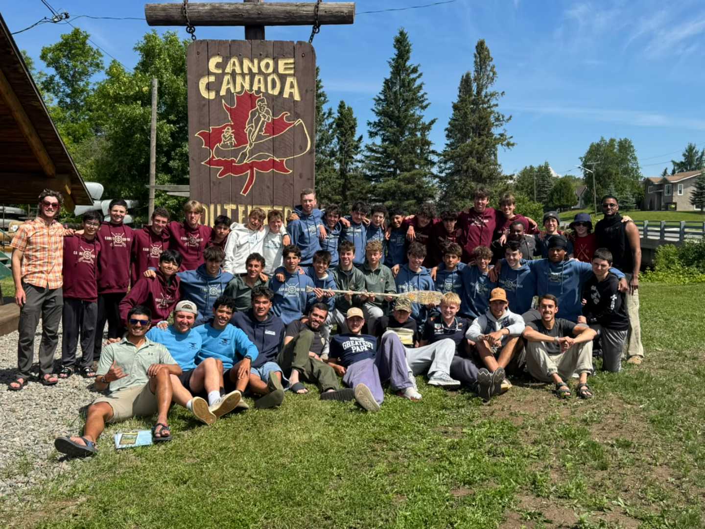 Older campers return from a ten-day wilderness canoe trip to the Canadian border